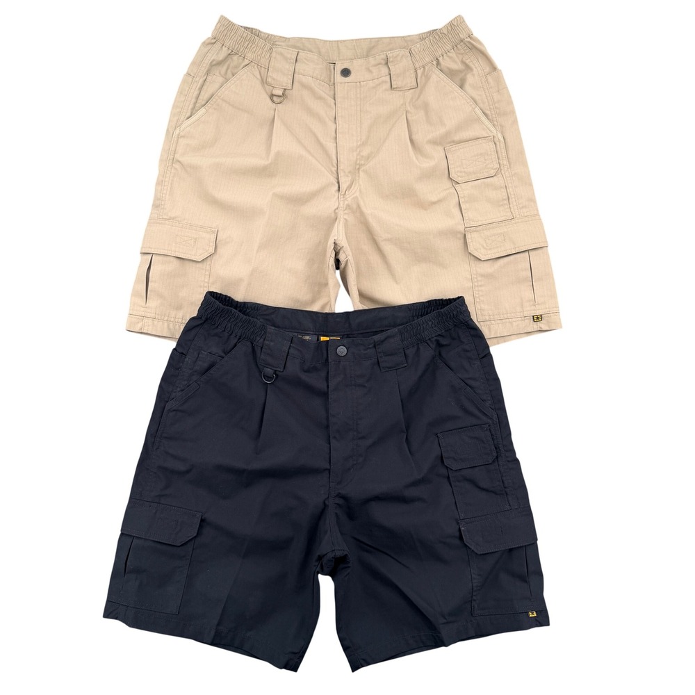 Propper Mens Tactical Cargo Shorts Lot of 2 Khaki Black Ripstop Size 38 Workwear